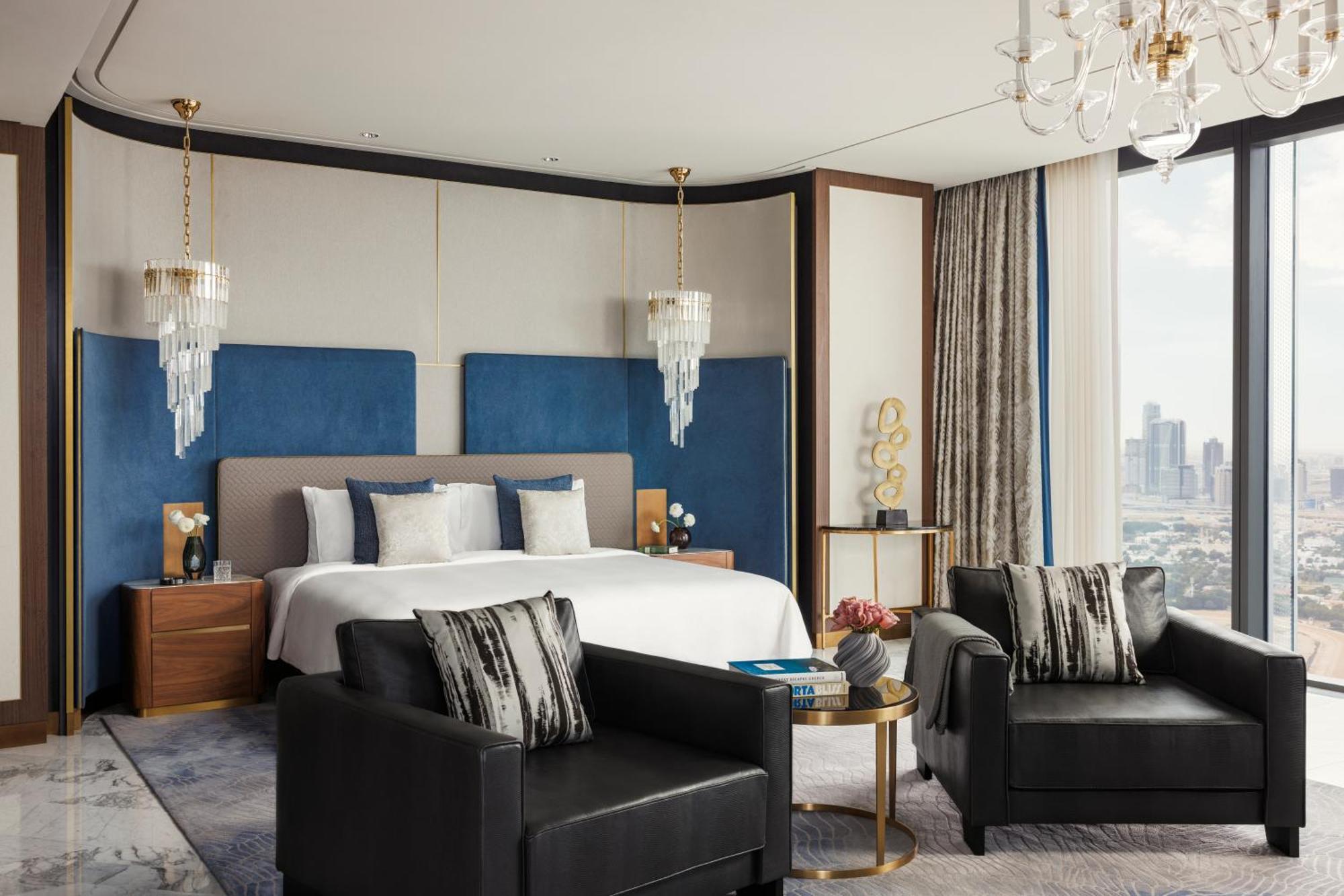 One&Only One Za'Abeel Hotell Dubai Eksteriør bilde A bedroom at The St. Regis Mumbai